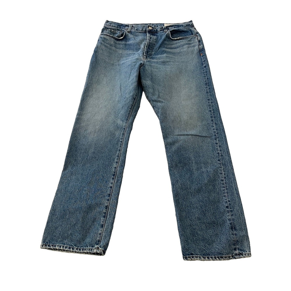IMOGENE and Willie Jeans Womens 34 Amelia Blue Denim Button Fly